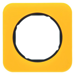 Berker R.1 Ramka 1-krotna akryl przeźroczysty pomarańczowy/czarny 10112334