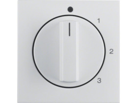 B.Kwadrat Płytka czołowa z pokrętłem do wyłącznika 3-poz. z "0" biały połysk 1096898900 HAGER