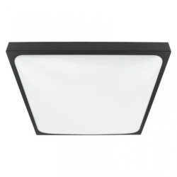 PLAFON 2xE27 N/T KWADRAT CZARNY