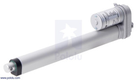 Pololu Glideforce LACT10-12V-10 Light-Duty Linear Actuator: 25kgf, 10" Stroke, 1.1"/s, 12V