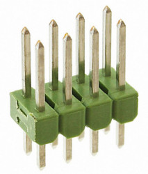 Złącze szpilkowe 8-pinowe AMPMODU MOD II raster: 2.54 mm Prosty 2-rzędowe TE Connectivity Otwór przelotowy750 V Bez