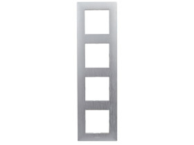 NILOE STEP Ramka 4 poczwórna aluminium szczotkowane 863894 LEGRAND