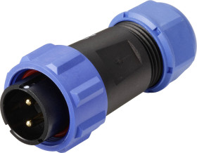 Złącze IP68 seria SP21 Weipu SP2110 / P 2 I, 1 szt.