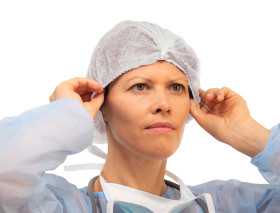 Siatka do włosów, typ: Siatka na włosy, Biały, zastosowanie: Przemysł kosmetyczny, Przemysł spożywczy, Przemysł ogólny,