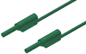 Przewód pomiarowy 2 mm 975698704, PVC, 10A, 1000V ac/dc, kolor: Zielony, dł. 2m, -15 → +70°C, Hirschmann Test &