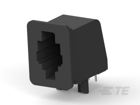 Złącze Ethernet Złącze RJ22 Do montażu na płytce drukowanej Cat3 TE Connectivity Ekranowane Kąt prosty 4-żyłowe 1