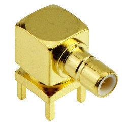 SMB Right Angle Female PCB Connector
