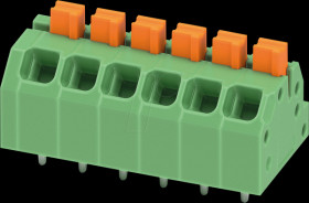 1862084 PCB terminal block, 6-pole, RM: 3.5 mm, 0.2 - 1.5 mm²