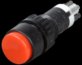1.15.106.301/0313 Button, 24 V, 0.5 A, 1 NC/1 NO, Ø 9.1 mm, red