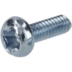 R-TECH 337197 Pozi Pan Head Machine Screws BZP M2 6mm - Pack of 100