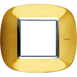 AXOLUTE Ramka owalna 2-modułowa złoty połysk HB4802OR