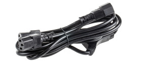 Przewód zasilania złącze A: IEC C13 x 2 złącze B: IEC C14 3m 10 A 250 V 1mm2 Czarny
