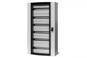 Szafa metalowa MISTRAL szklane drzwi - 600x900x200 mm 120 modułów, 5 rzędów IP55