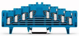 Złączka krosowa 4-piętrowa niebieska bez zatrzasków 727-234 /50szt./