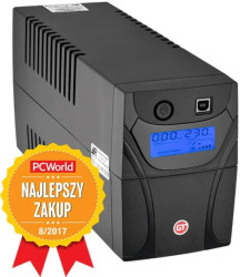 GT UPS POWERbox Tower 850VA/480W Line-Interactive 2xSCHUKO 12V-9Ah LCD