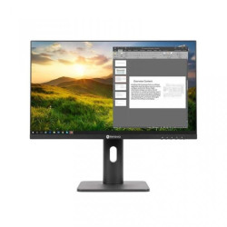 Monitor LED 24 Full HD do pracy 18/7 z regulacją pracy pion/poziom/nachylenie, wejścia Displayport, HDMI, VGA LH-2402