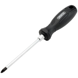 Draper 13516 Pozi Hard Grip Screwdriver, PZ2 x 125mm - 13516