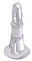 Wspornik słupkowy PCB RLCBSR-06-01 BLANC, Ø 3.18mm, H 9.5mm, 9.5mm , materiał: Nylonowe, Essentra