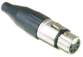 Złącze XLR 5 -pinowe Montaż na kablu Żeński