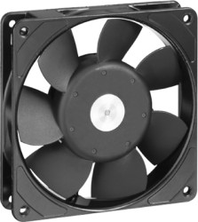 AC axial fan, 230 V, 119 x 119 x 25 mm, 84 m³/h, 29 dB, ball bearing, ebm-papst 9956 L