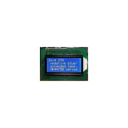 WYŚWIETLACZ LCD 4x16 A W/B 16x4 CYRYLICA NEGATYW NIEBIESKI
