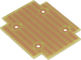 Mounting plate, FR4 glass epoxy, (L x W x H) 60 x 49 x 2 mm, 1593PPCB