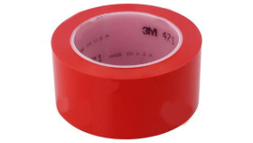 7000028850 Taśma: Znakująca Czerwony L: 33M W: 50Mm Thk: 0,13Mm 2,5N/Cm