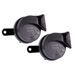 Syrena klakson 12V dwutonowy ślimakowy, 80mm, Boczny, Zestaw 2 Szt.