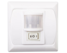 Czujnik ruchu 300W 120st. MERGE JQ-L podtynkowy IP20 biały 07690