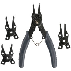 kwb 403900 Circlip pliers set with non-slip grips 4 pliers heads