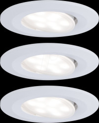 99927 Calla recessed light, 6 W, 4000 K, 30°, round, white, set of 3