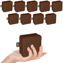 VIPLAST Puszka V5 Bryzgoszczelna Brązowa IP54 10szt