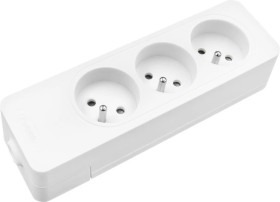 Gniazdo przenośne 3- Krotne z uziemieniem/z przesłonami styków /G3FD00B