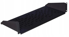 Półka stała do szafy RACK 19 cali 2U 220mm czarna