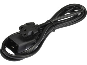 Przedłużacz zasilający 230V IEC320 C20/ C13 2m czarny