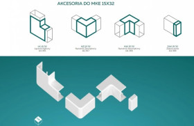AKS Zielonka Łącznik kątowy LK 15/32 biały