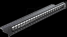 43277 Delock 48 cm 19" Keystone patch panel 24 port