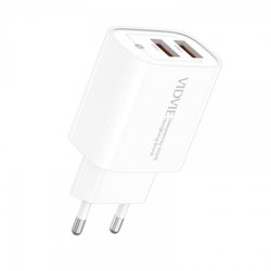 LAD.SIEC VIDVIE PLE272 2.4A 2XUSB BIALA
