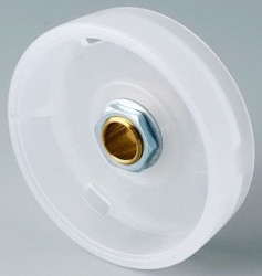 Rotary knob, 6 mm, PC, transparent, Ø 41 mm, H 14 mm, B8241061