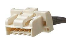 Kabel przewód-płytka, CLIK-Mate, 100 Vrms AC/DC, 1,5 A, raster: 1.5mm, 600mm, Okrągły, Cyna, Czarny