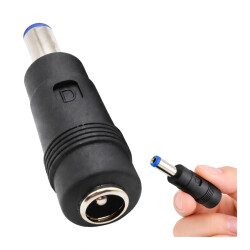 Adapter DC gniazdo 5.5X2.5 do wtyk 5.5x2.1 - Przejściówka