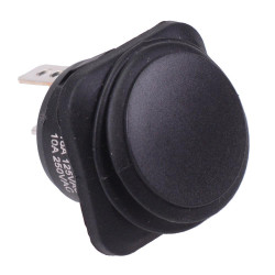 On-Off Waterproof 24mm Round Rocker Switch SPST 10A R13-203A84-01