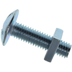 METALMATE MEMRBN0840 Roofing Bolt &amp; Nut ZP M8 x 40mm (Box 25)