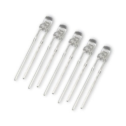LED 5mm white - 5 pcs set