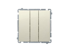 SIMON BASIC Wyłącznik potrójny z podświetleniem LED (moduł) szybkozłącza beż BMW31L.01/12 KONTAKT SIMON