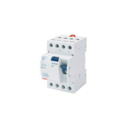 Gewiss GW94897 RCCB 3-Phase 40A 0.03A 400V 4-Pole 3-Mod 25qmm 64mm EN61008-1