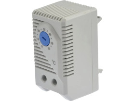 Termostat NO zamykający 0-60 st C do wentylowania szafy RACK 19 cali