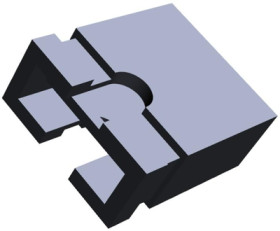 Jumper, pitch 2.54 mm, 500 V, 3 A, nickel-plated, black, 10120190