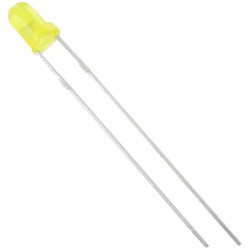 TRU COMPONENTS 1577332 LED wired Yellow Circular 3 mm 2500 mcd 60 &#xB0; 20 mA