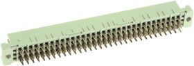 Female connector, type C, 96 pole, a-b-c, pitch 2.54 mm, press-in connection, straight, 09032967850